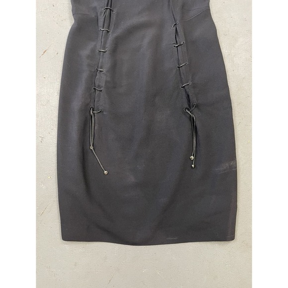 Vintage Marithé François Girbaud Gorgeous Black Dress SZ 26 - Picture 2 of 10